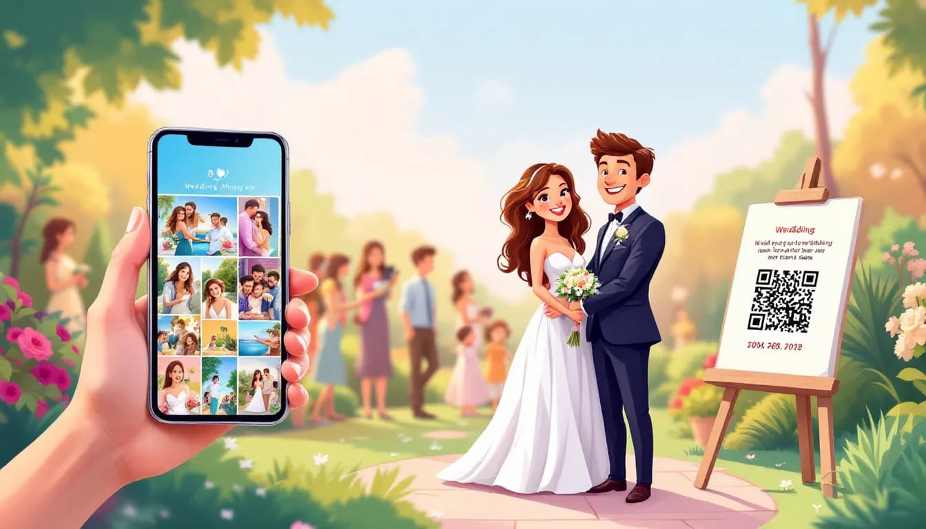 Wedding Photo Sharing Apps vs QR Codes, Which to Choose?